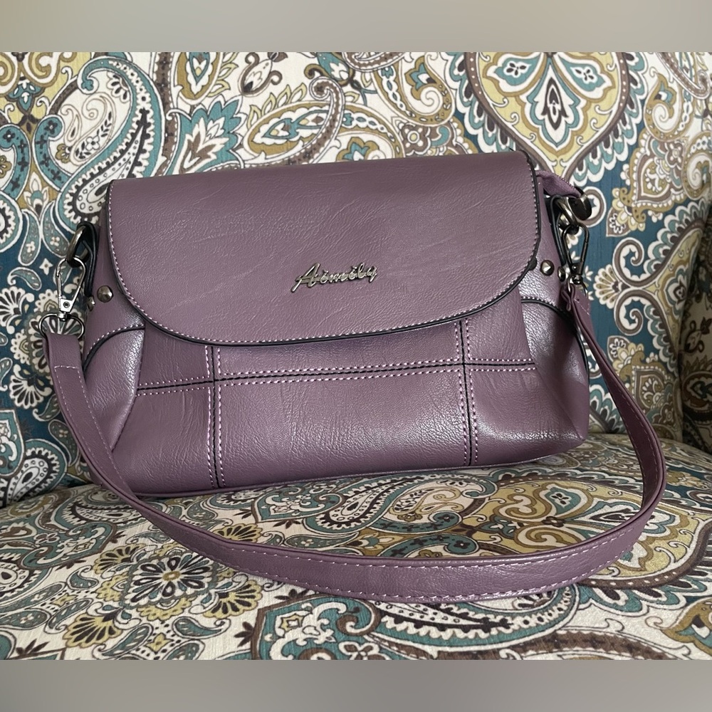 Aimily Mauve Shoulder Bag Purse